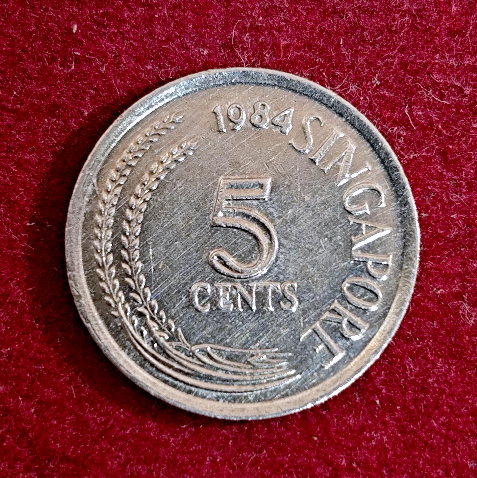 Singapore 5 Cents 1984 Coin