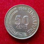Singapore 50 Cents 1980 Coin