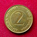 Slovenia 2 Tolarja 2000 Coin