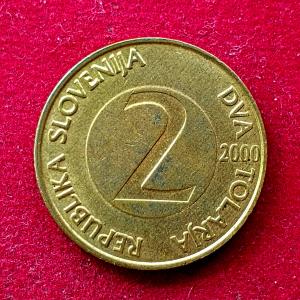 Slovenia 2 Tolarja 2000 Coin