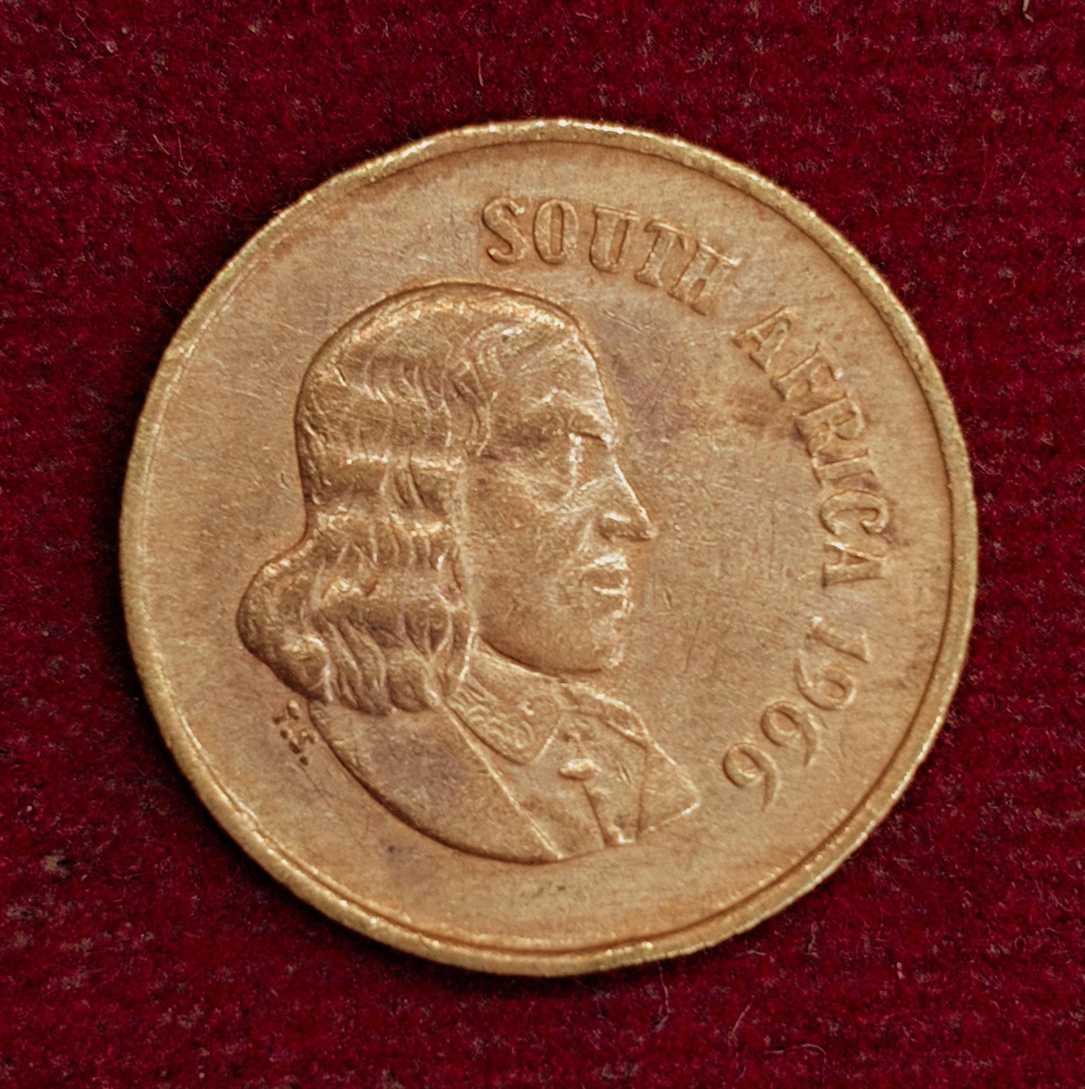 South Africa 1 Cent SUID-AFRIKA 1966 Coin