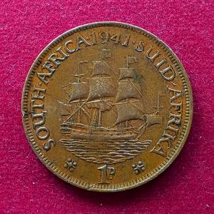 South Africa 1 Penny - George VI SUID AFRIKA - SOUTH AFRICA 1941 Coin