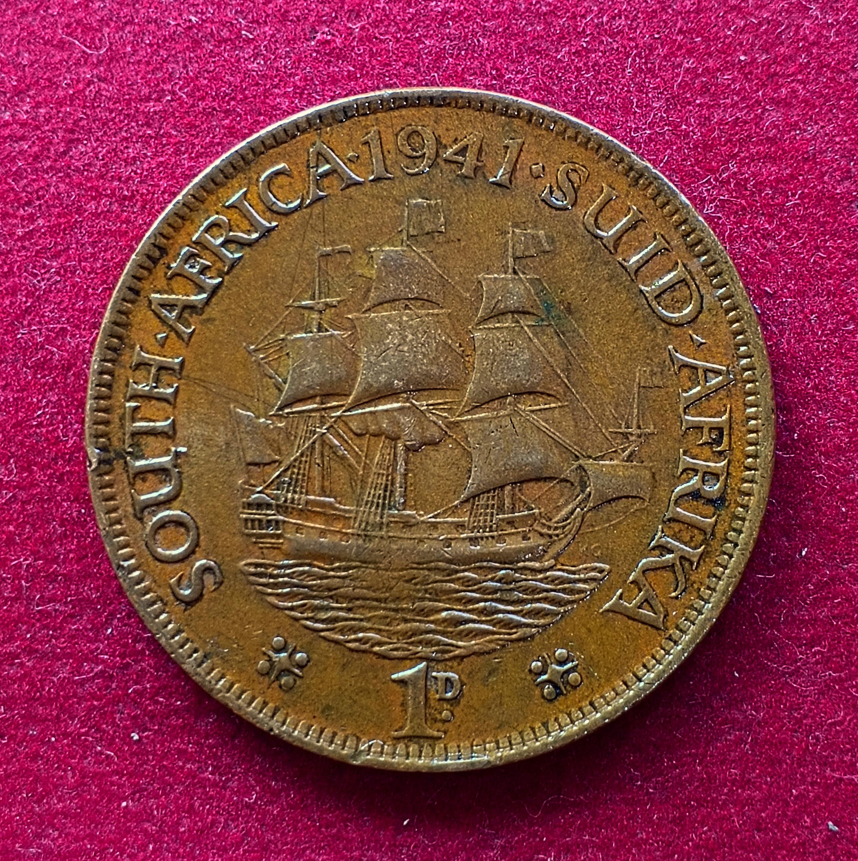 South Africa 1 Penny - George VI SUID AFRIKA - SOUTH AFRICA 1941 Coin