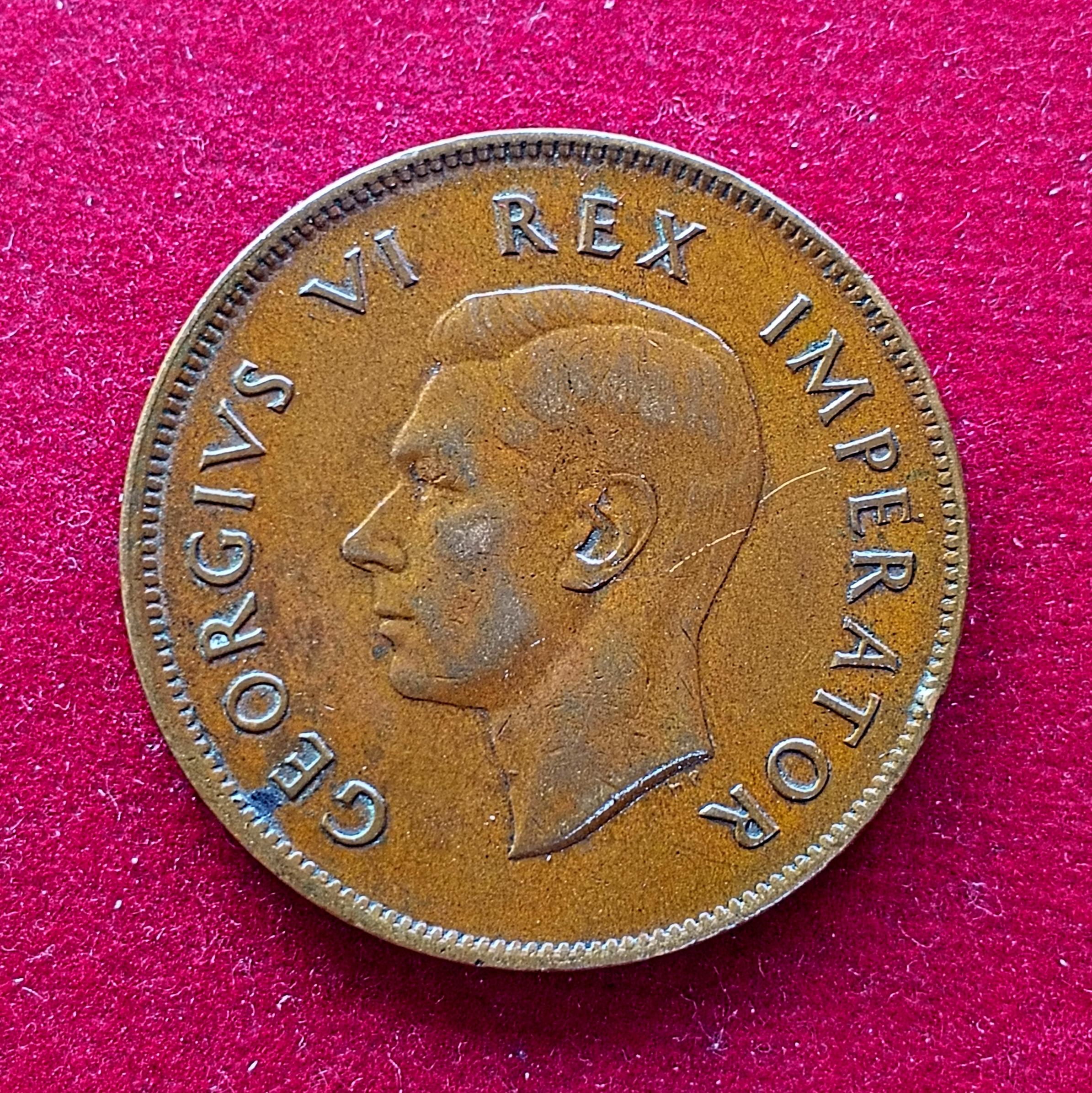 South Africa 1 Penny - George VI SUID AFRIKA - SOUTH AFRICA 1942 Coin