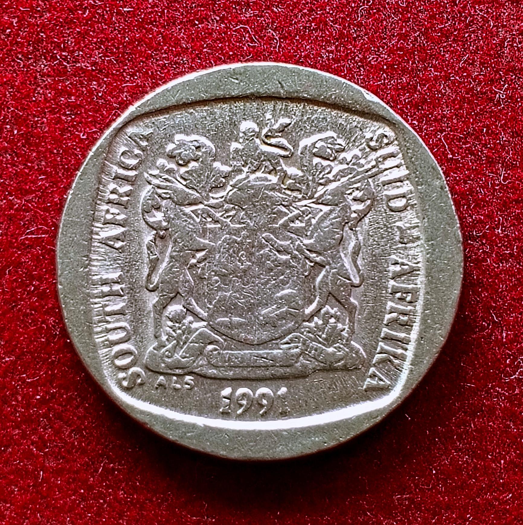 South Africa 1 Rand 1991 Coin