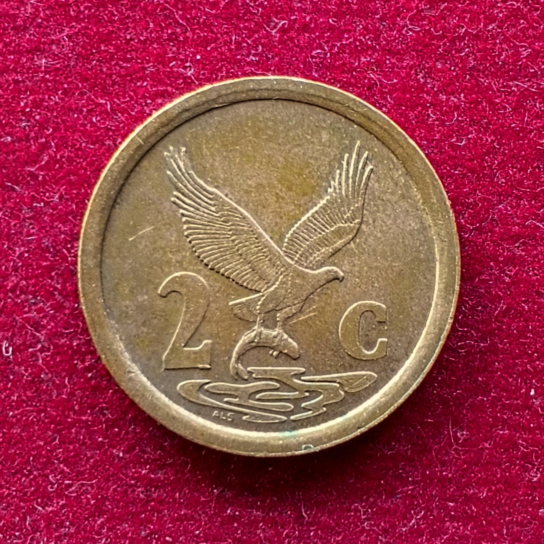 South Africa 2 Cents 1996 Coin