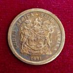 South Africa 5 Cents 1991 Coin