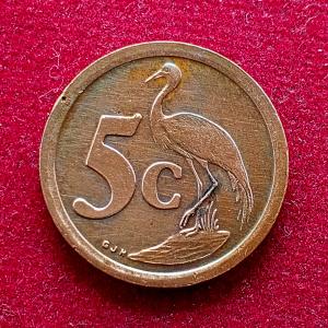 South Africa 5 Cents 1992 Coin