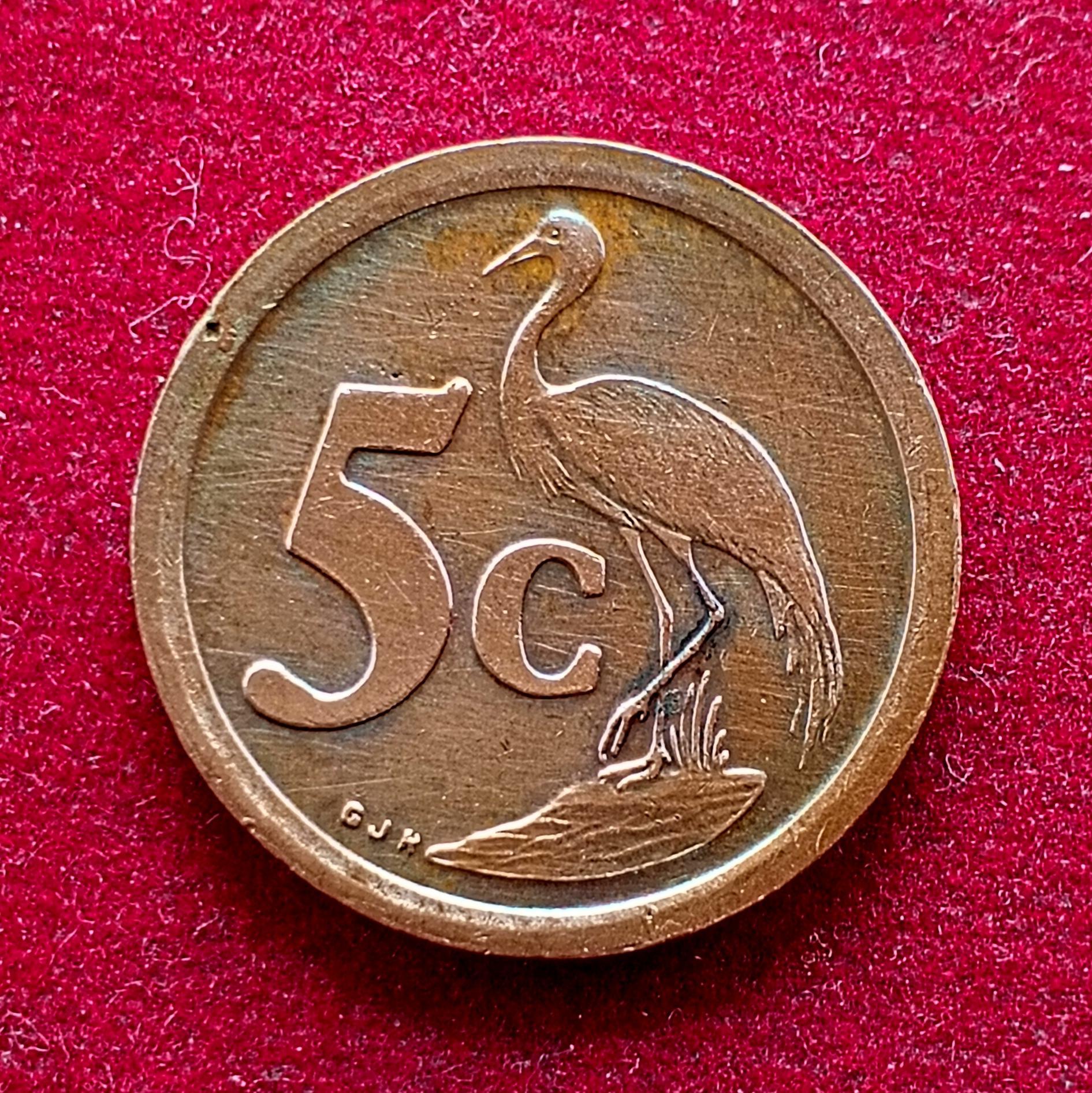 South Africa 5 Cents 1992 Coin