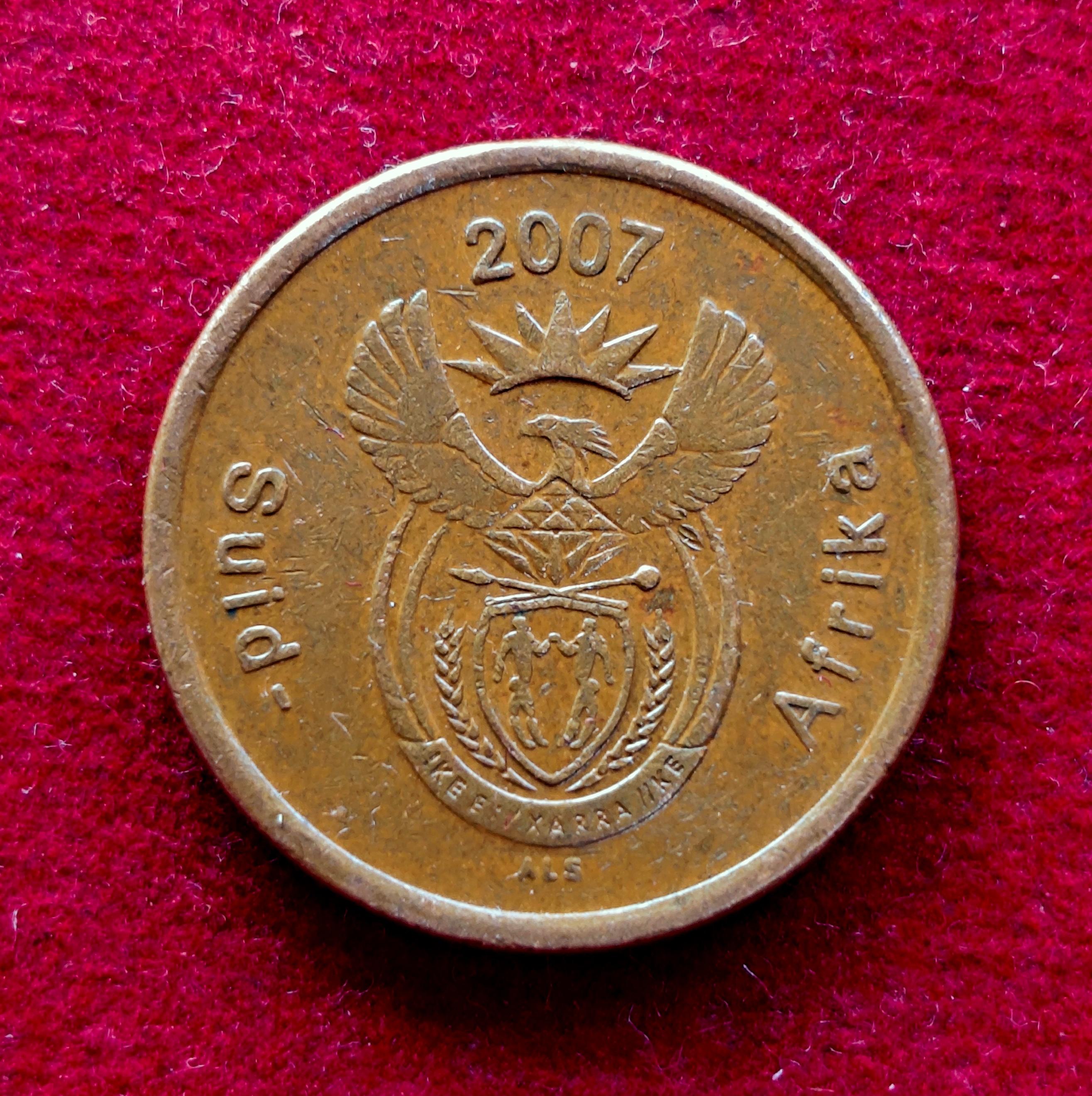 South Africa 5 Cents AFRIKA-DZONGA 2007 Coin