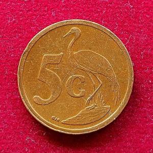 South Africa 5 Cents AFRIKA-DZONGA 2008 Coin
