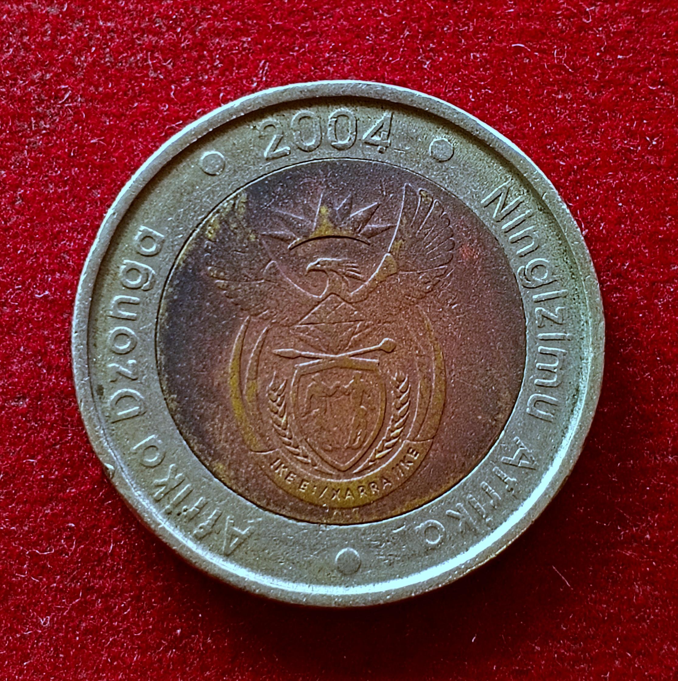 South Africa 5 Rand 2004 Coin