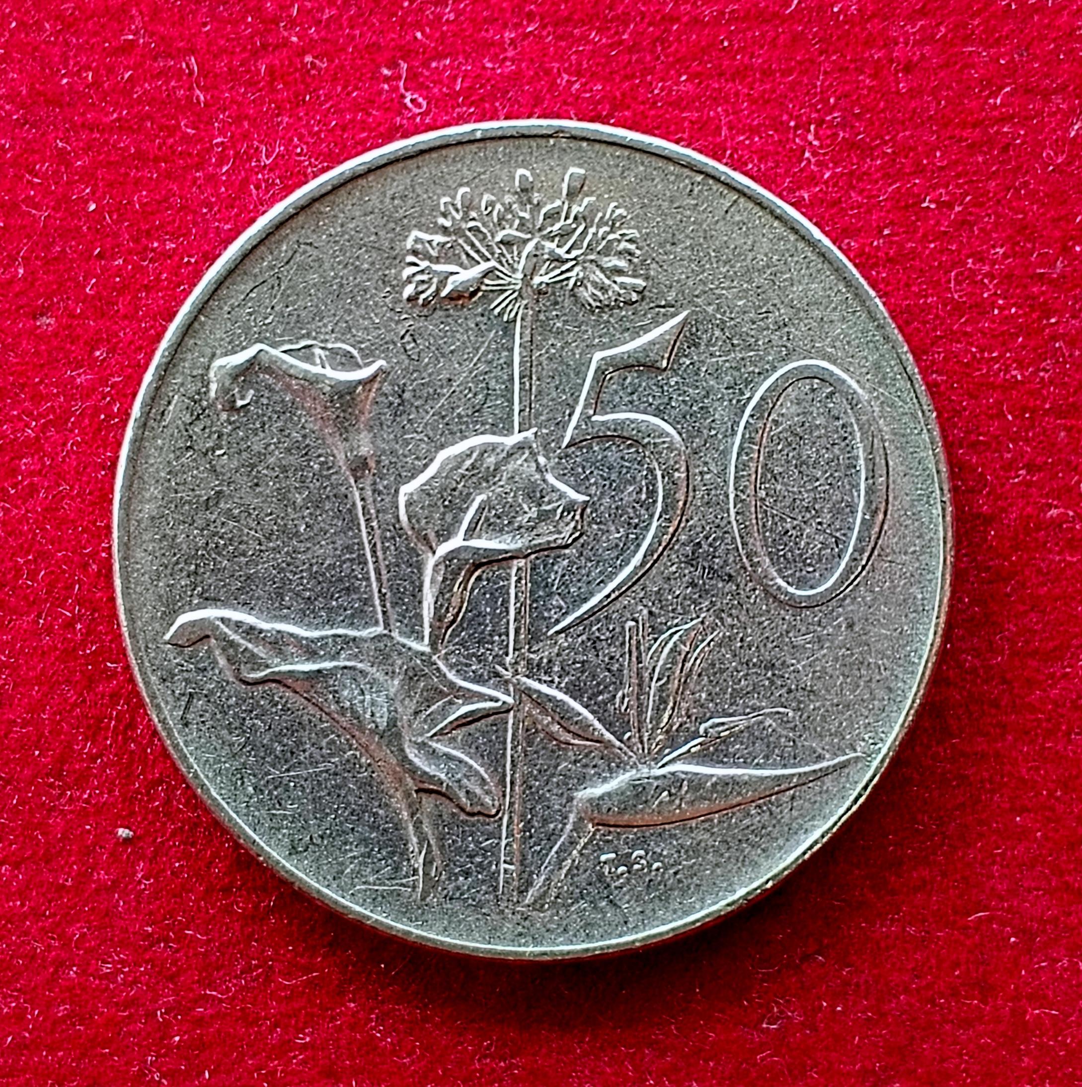South Africa 50 Cents 1966 Coin