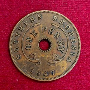 Southern Rhodesia (Zimbabwe) 1 Penny - George VI 1947 Coin
