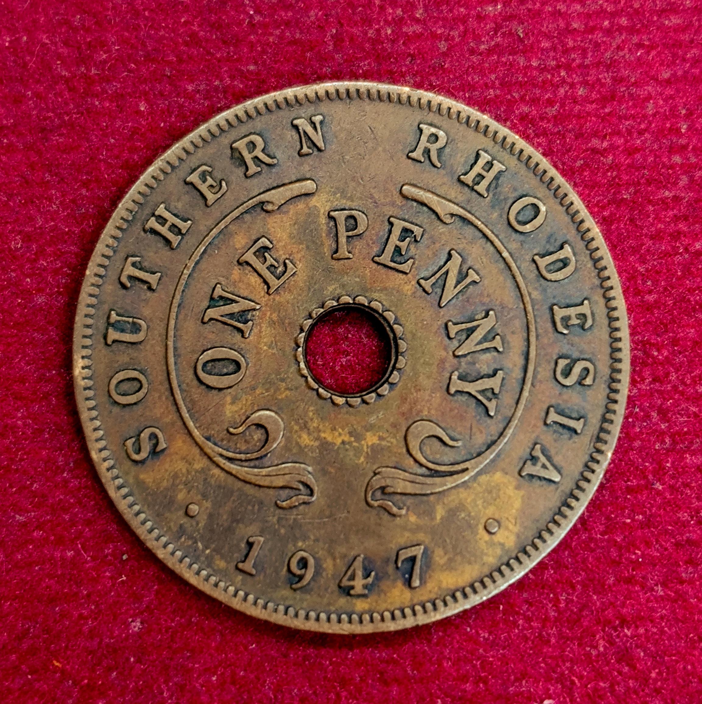 Southern Rhodesia (Zimbabwe) 1 Penny - George VI 1947 Coin