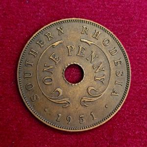 Southern Rhodesia (Zimbabwe) 1 Penny - George VI 1951 Coin