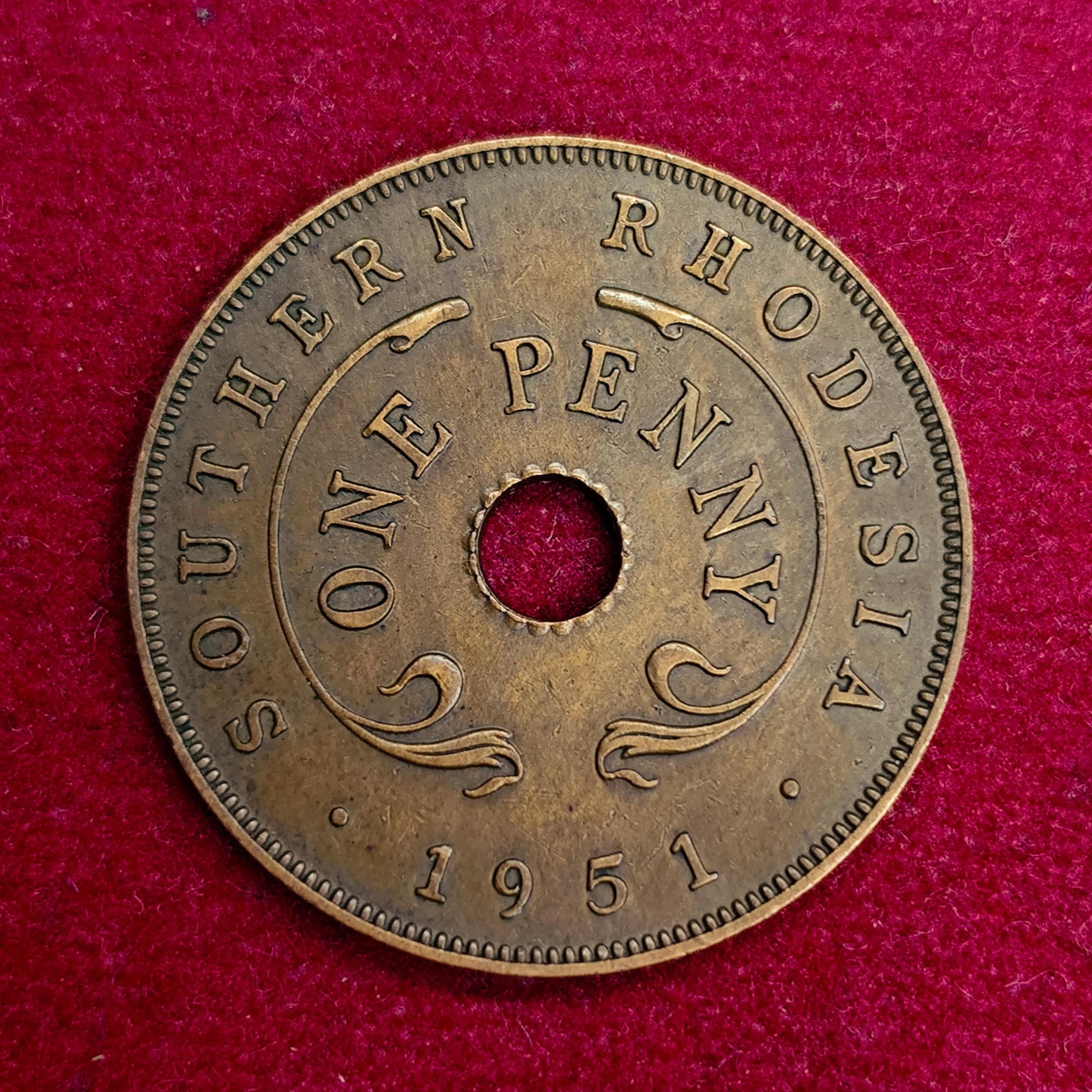Southern Rhodesia (Zimbabwe) 1 Penny - George VI 1951 Coin