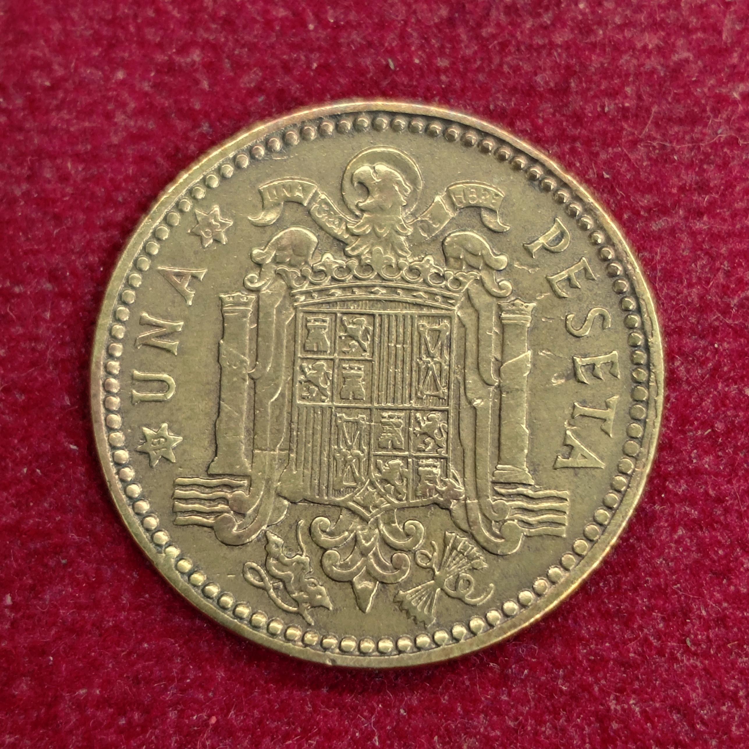 Spain 1 Peseta - Francisco Franco 1963 Coin