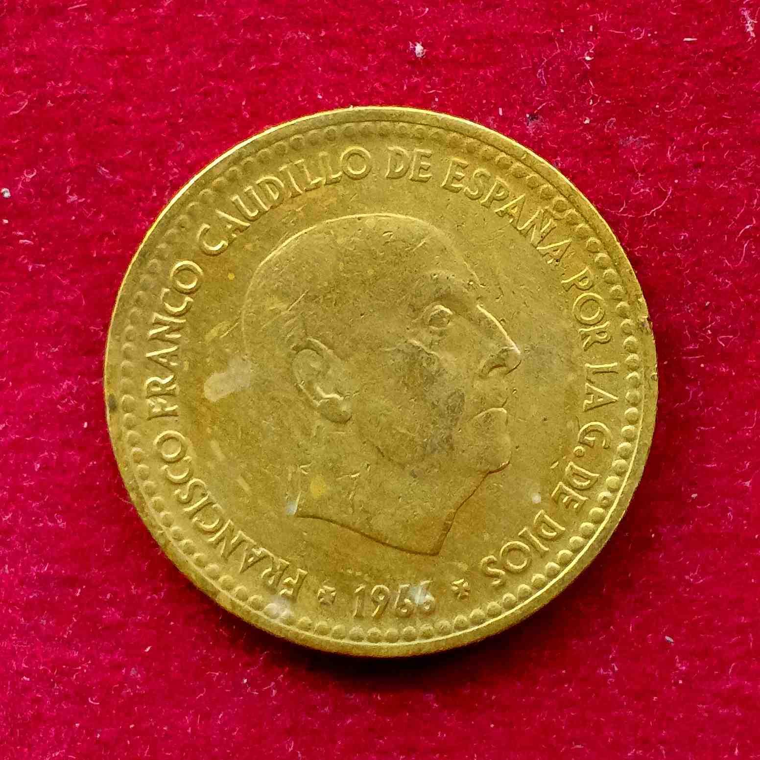 Spain 1 Peseta - Francisco Franco 1966 Coin