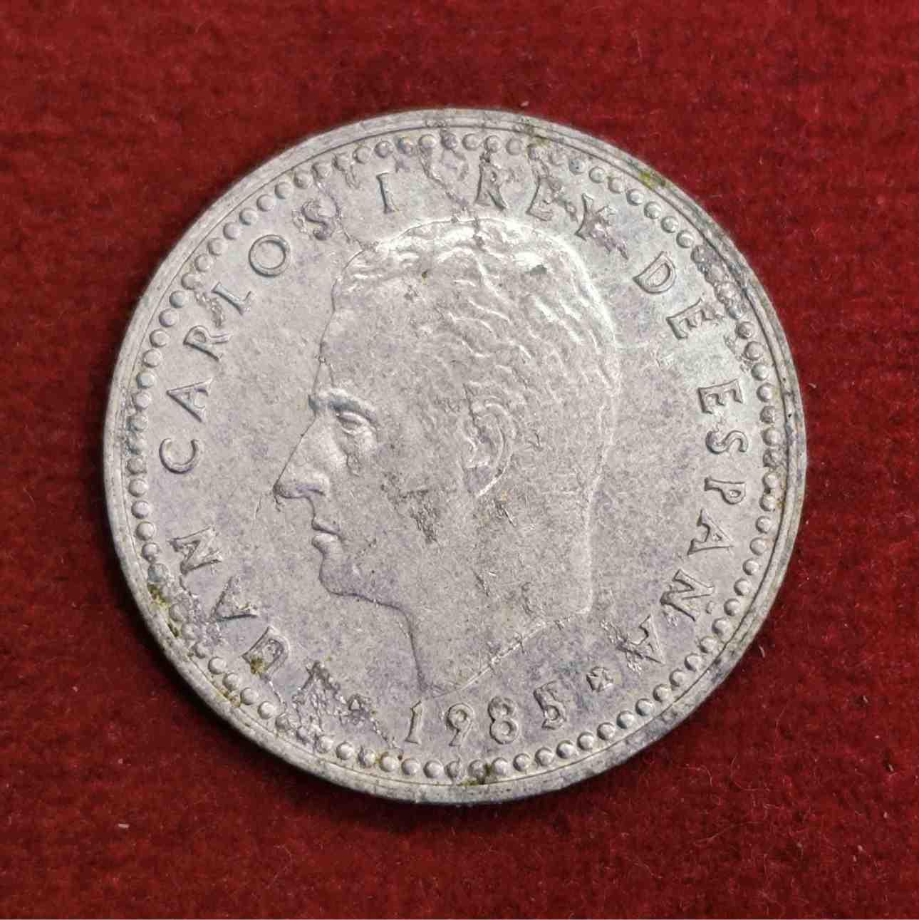 Spain 1 Peseta Juan Carlos I 1985 Coin