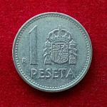 Spain 1 Peseta Juan Carlos I 1988 Coin