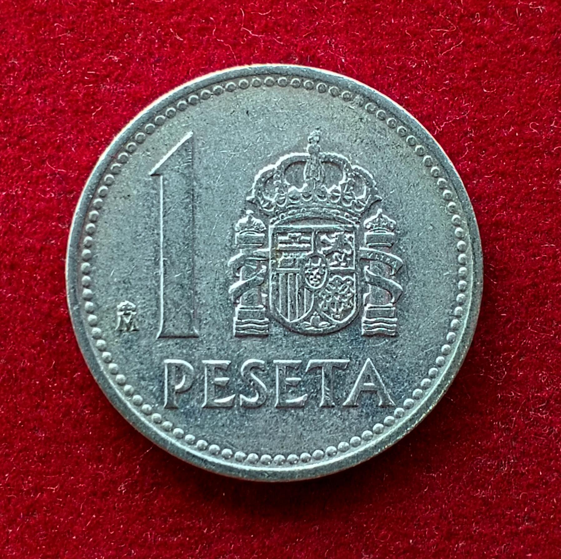 Spain 1 Peseta Juan Carlos I 1988 Coin