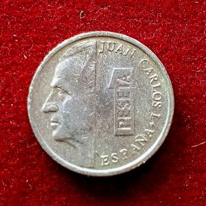 Spain 1 Peseta - Juan Carlos I 1991 Coin
