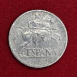 Spain 10 Centimos - Iberian rider 1953 Coin