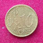 Spain 10 Euro Cent 2nd Map 1999 Coin