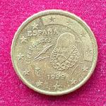 Spain 10 Euro Cent 2nd Map 1999 Coin