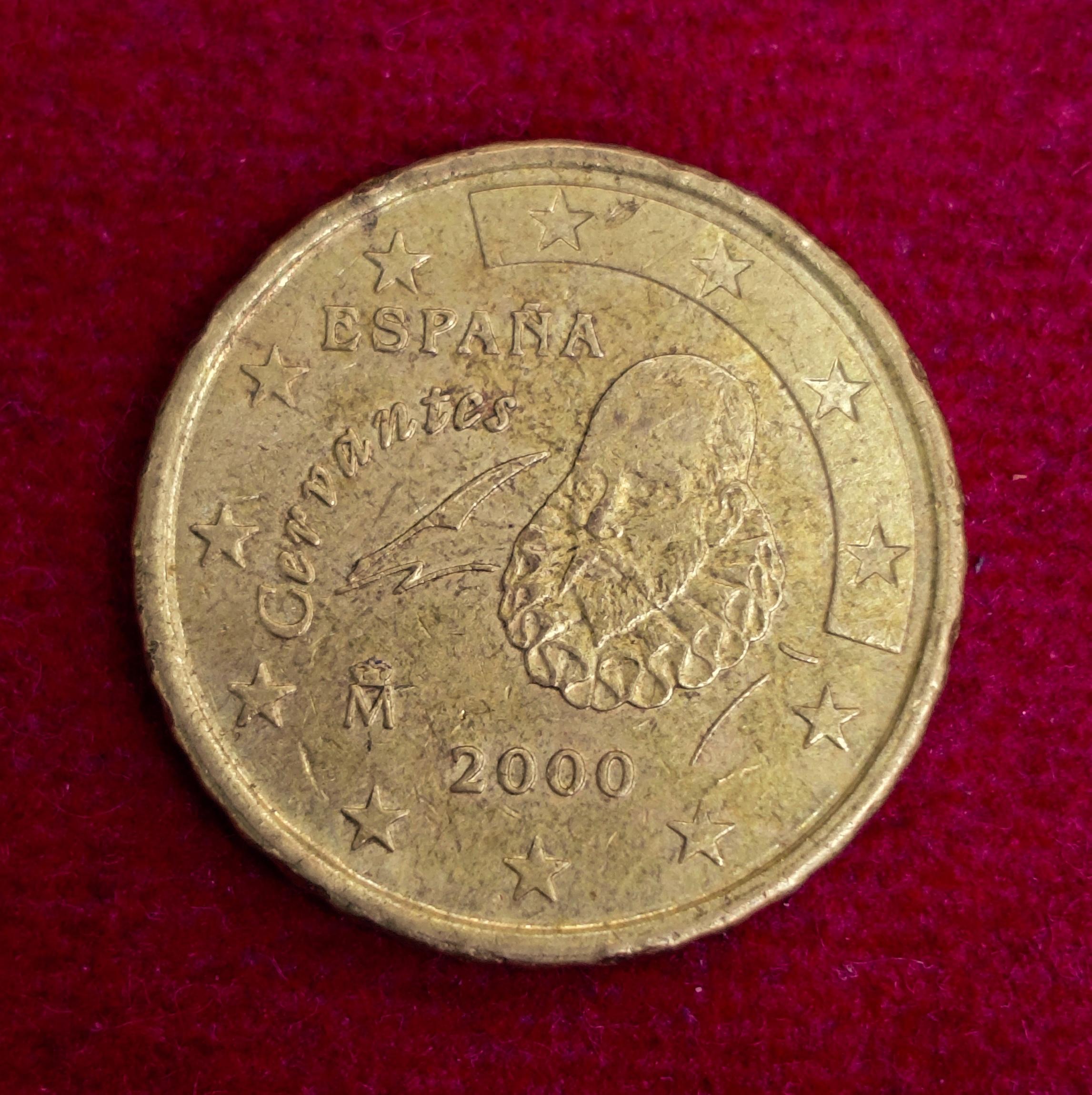 Spain 10 Euro Cent 2nd Map 2000 Coin