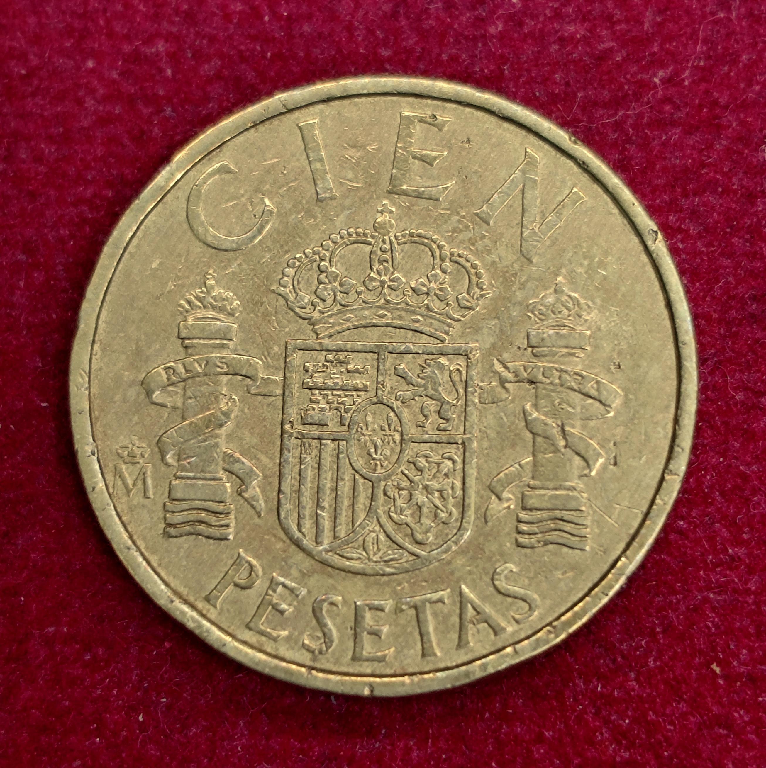 Spain 100 Pesetas Juan Carlos I 1983 Coin