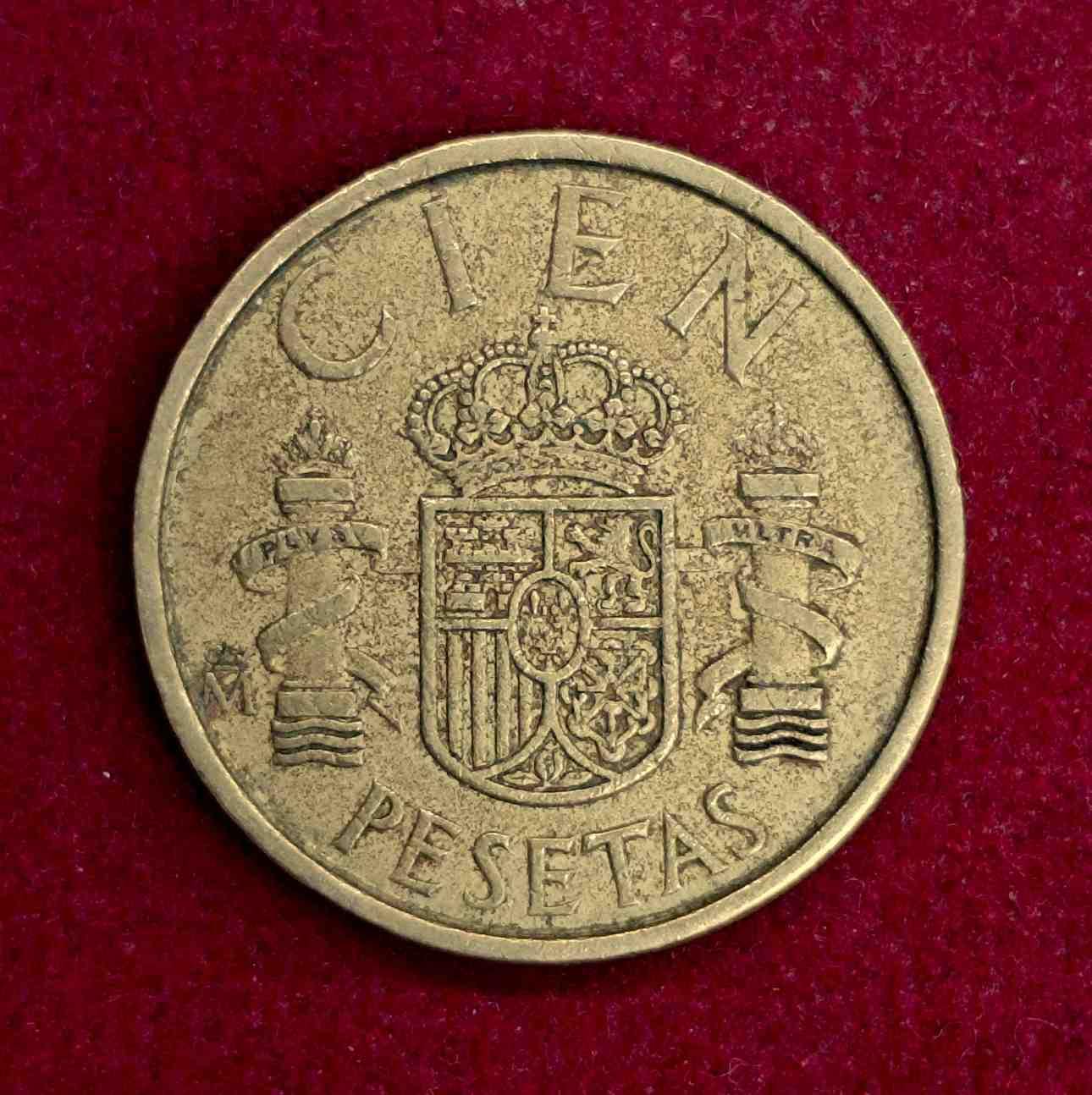 Spain 100 Pesetas Juan Carlos I 1986 Coin