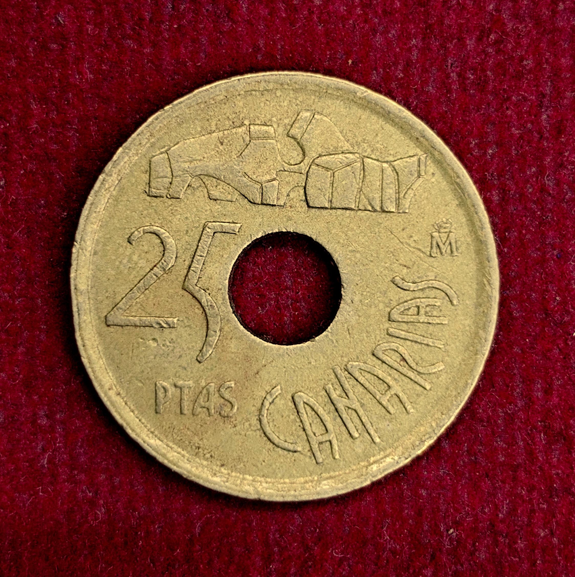 Spain 25 Pesetas Canary Islands 1994 Coin