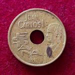 Spain 25 Pesetas – Juan Carlos I High jump
