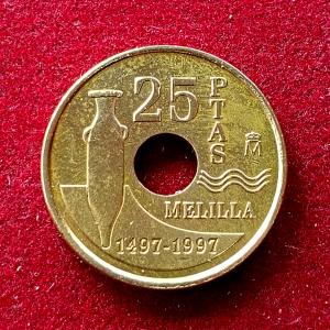 Spain 25 Pesetas Melilla 1997 Commemorative Coin