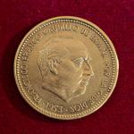 Spain 2.50 Pesetas – Francisco Franco 1953 Coin