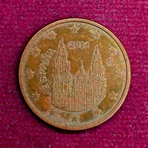 Spain 5 Euro Cent 2014 Coin