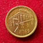 Spain 5 Pesetas Asturias 1995 Commemorative issue Coin