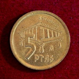 Spain 5 Pesetas Asturias 1995 Commemorative issue Coin