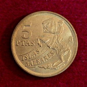 Spain 5 Pesetas Islas Baleares 1997 Commemorative Coin