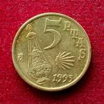 Spain 5 Pesetas Jacobeo 1993 Coin