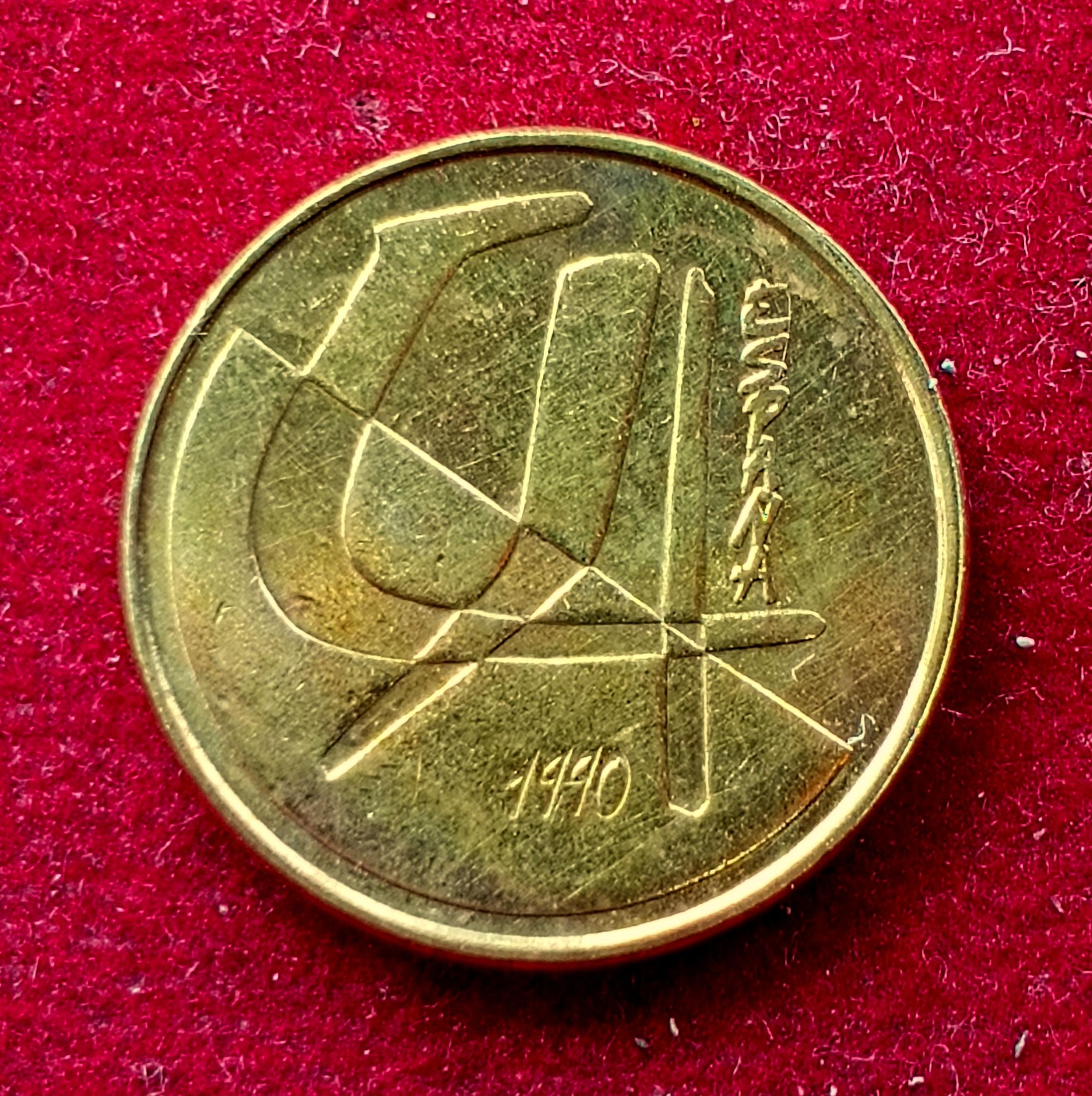 Spain 5 Pesetas Juan Carlos I 1990 Coin