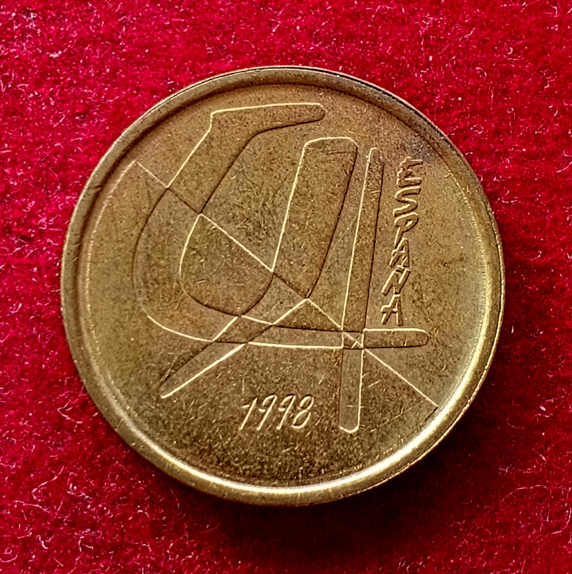 Spain 5 Pesetas Juan Carlos I 1998 Coin