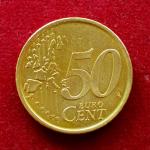 Spain 50 Euro Cent 1st map 2001 Coin