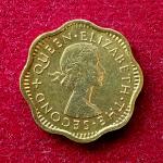 Sri Lanka (Ceylon) 2 Cents - George VI 1957 Coin