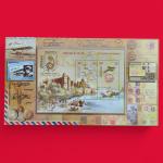 Stamp - 2011 - INDIPEX 100 Years of AIRMAIL Stamp Miniature Sheet