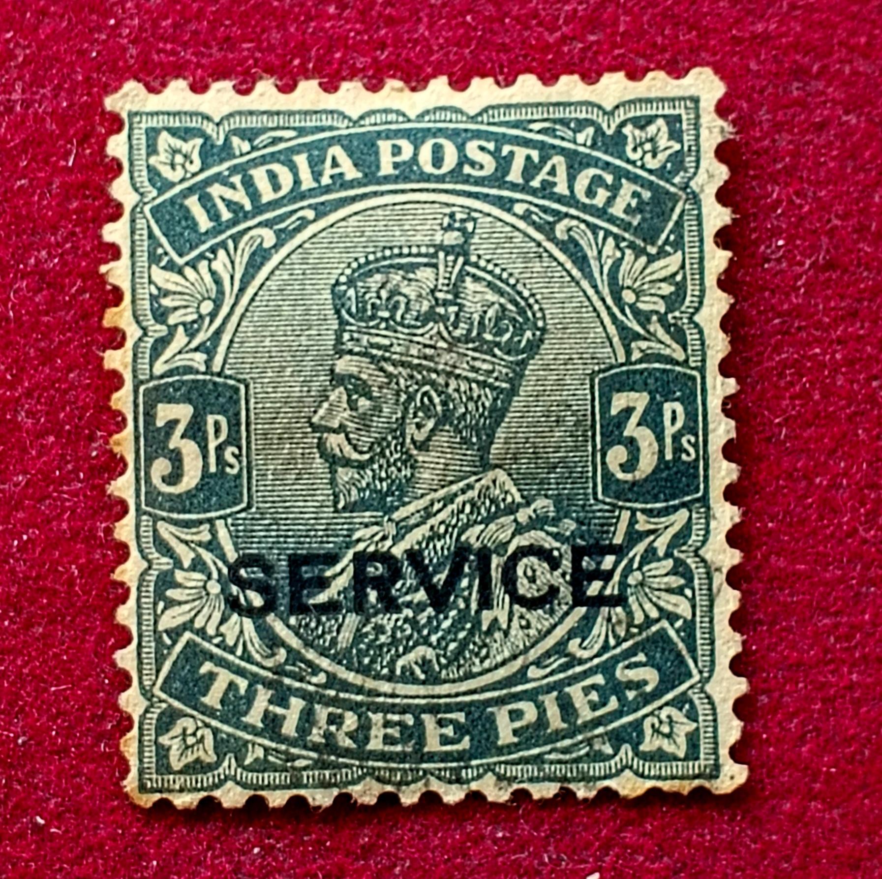Stamp:- George Series Stamp With Over print Service
