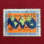 Stamp :- “United Nations 2¢ ‘To Maintain Peace and Security’ World Map Commemorative Stamp