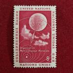 Stamp :- United Nations “World Meteorological Organization (WMO)” 8¢ Commemorative Stamp